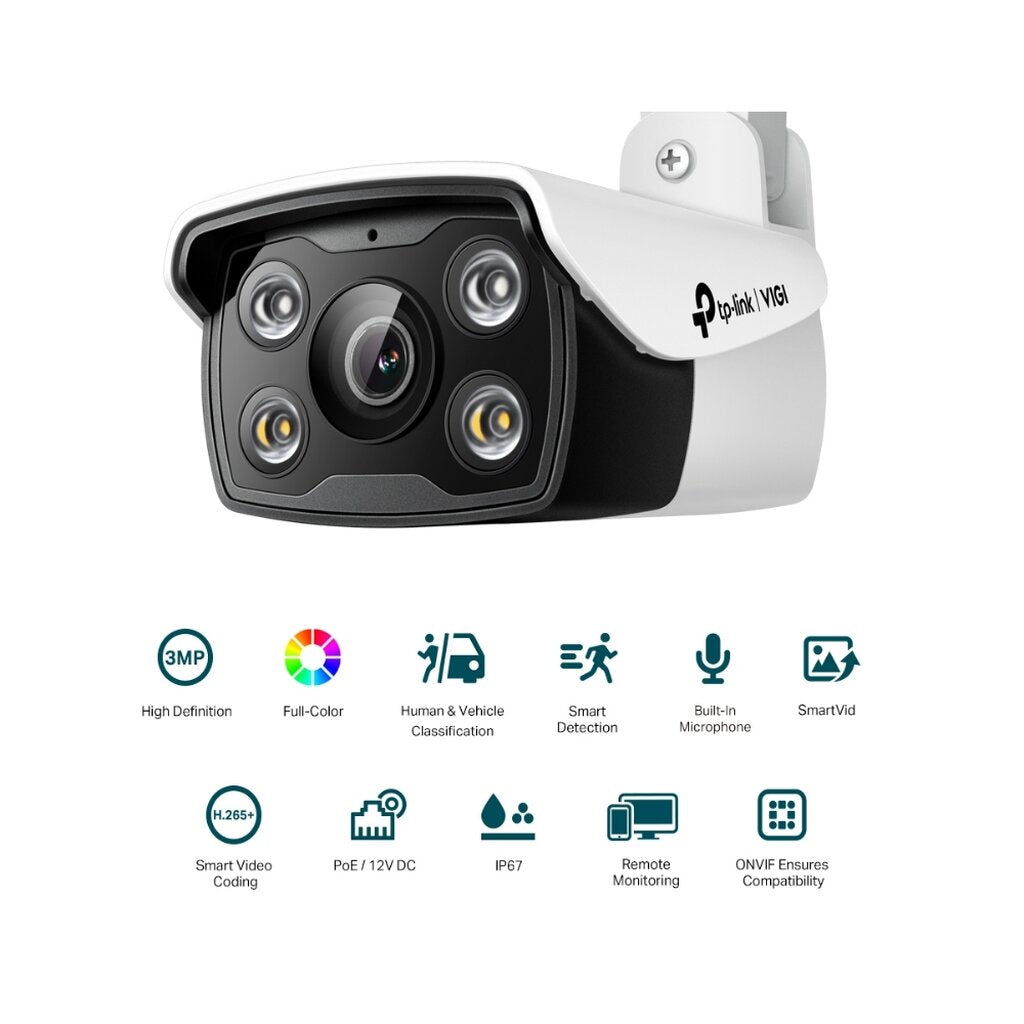 TP-LINK VIGI C230I 4MM 3MP IR Dome Network Camera กล้องวงจรปิดภายนอก