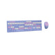NUBWO NKM-631 PURPLE WIRELESS AND BLUETOOTH KEYBOARD-MOUSE COMBO SET