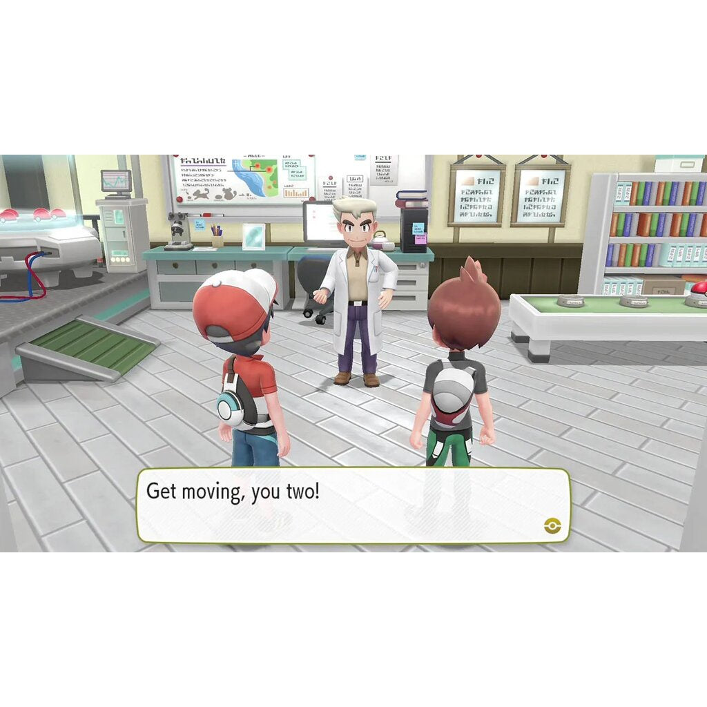 Pokemon Let's Go Eevee Switch แผ่นเกม Nintendo Joy-Con