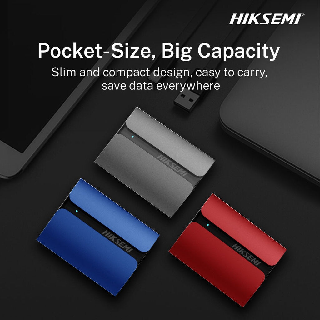 HIKSEMI SSD PORTABLE SHIELD T300S 2TB INCENDIO EXTERNAL STORAGE รับประกัน 3 ปี