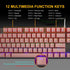 OKER K428 WHITE KEYBOARD GAMING MECHANICAL BACKLIT BLUESWITCH รับประกันศูนย์ไทย 1ปี
