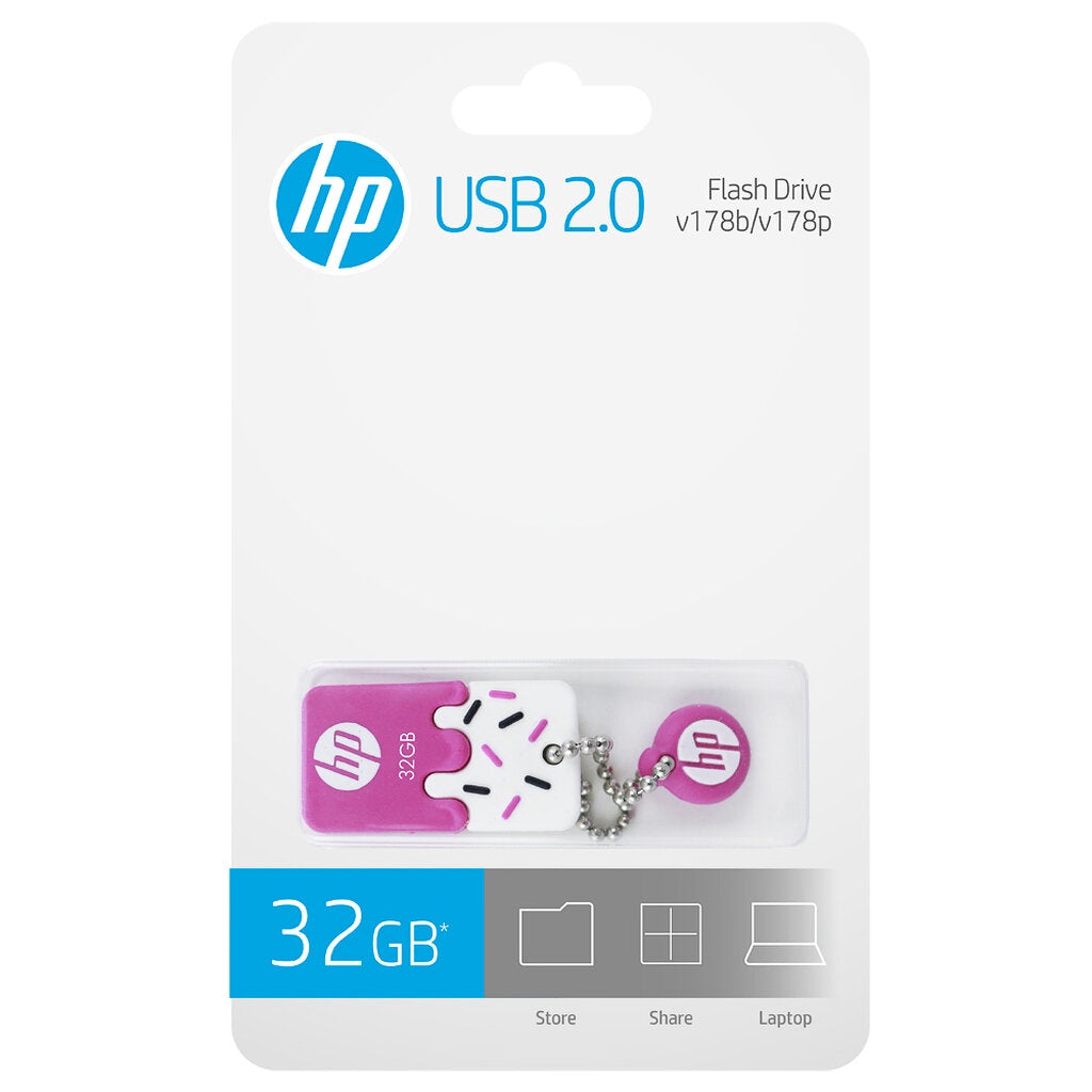 HP V178P 32GB PINK FLASH DRIVE USB 2.0 DRIVE รับประกัน 2ปี