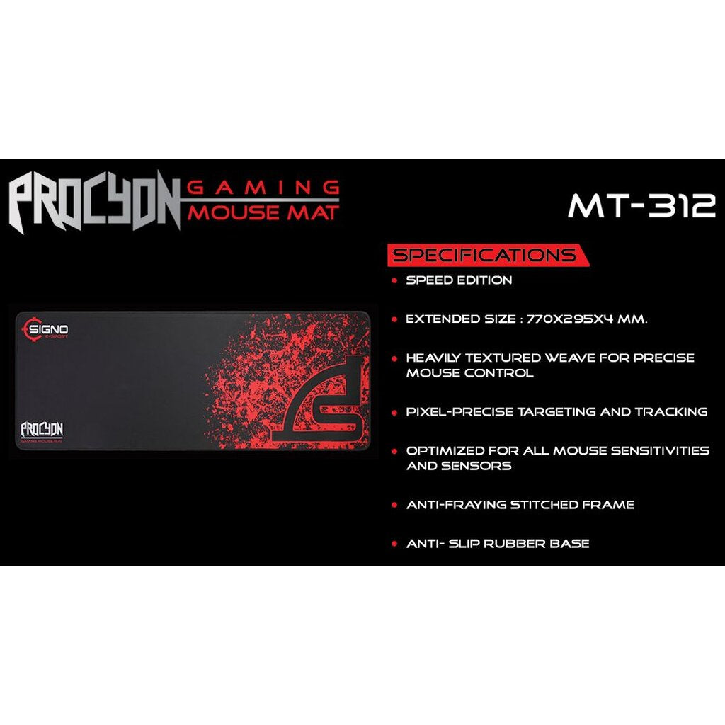 SIGNO E-SPORT MT-312 PROCYON SPEED GAMING MOUSE PAD