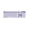 OKER K428 WHITE KEYBOARD GAMING MECHANICAL BACKLIT BLUESWITCH รับประกันศูนย์ไทย 1ปี