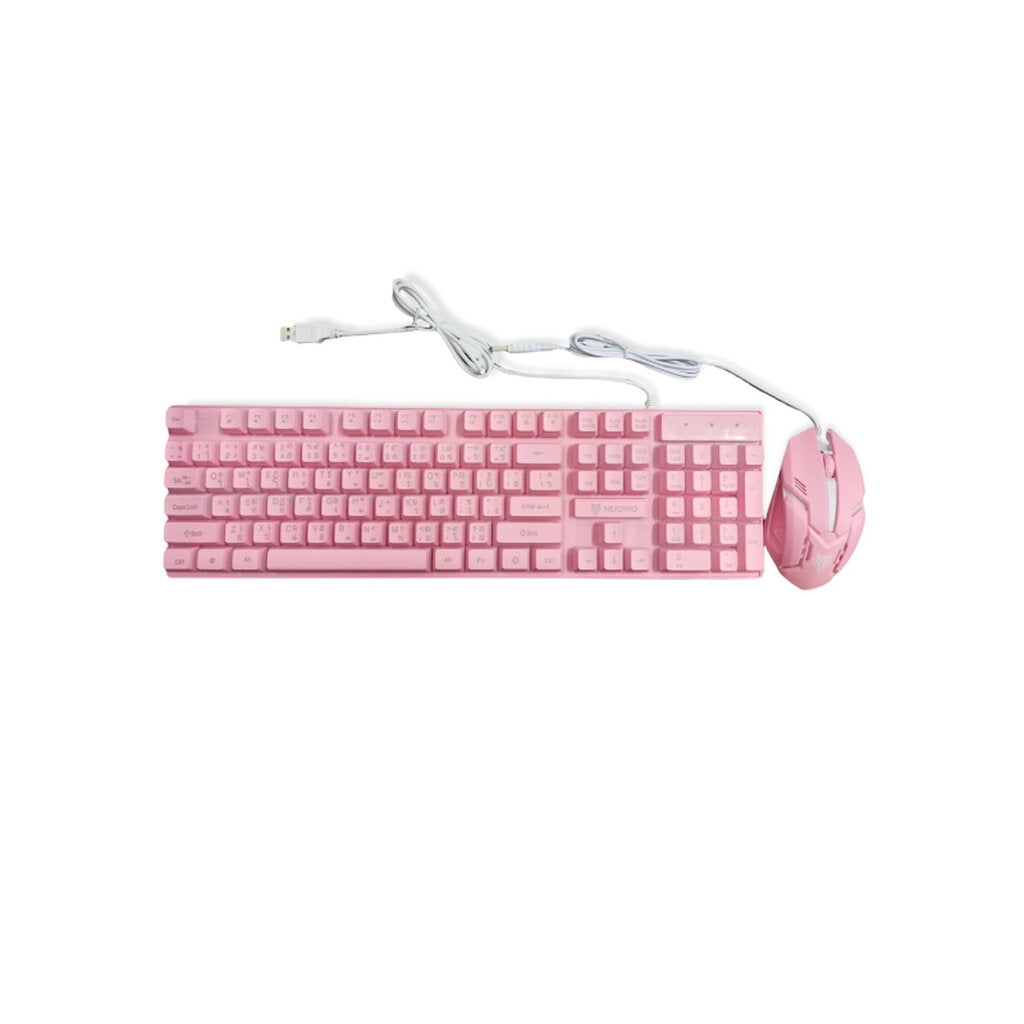 NUBWO NKM-623 PINK SAVITAR COMBO SET KEYBOARD+MOUSE