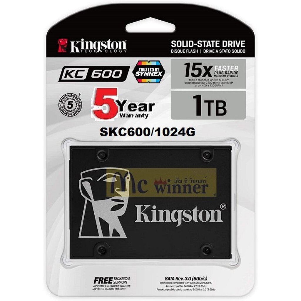Kingston KC600 SSD SKC600/1024G Internal SSD 2.5