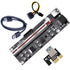 Riser Card 009S Plus สายไรเซอร์การ์ดจอ PCIE มีไฟ LED บอกสถานะ for Bitcoin