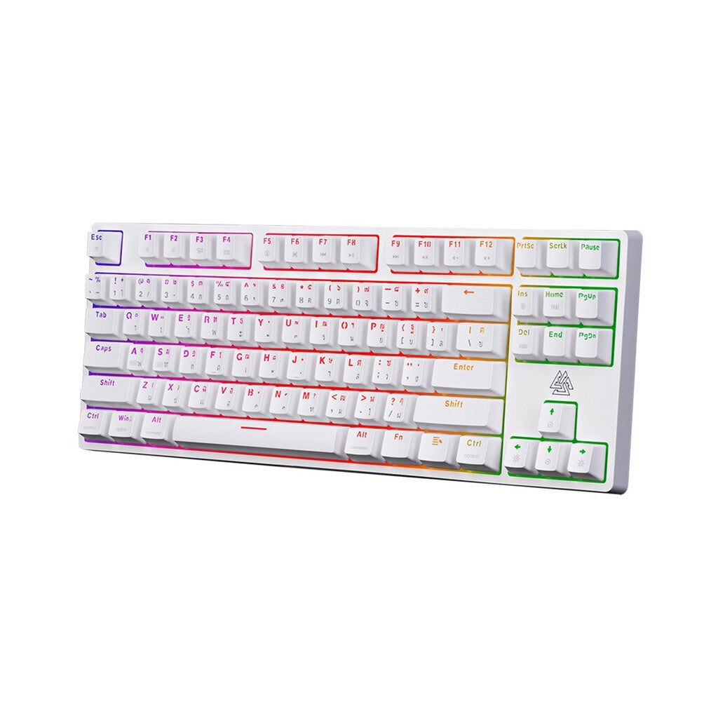 EGA TYPE CMK2 RED SWITCH (WHITE) GAMING KEYBOARD TKL 80% รับประกัน 2ปี