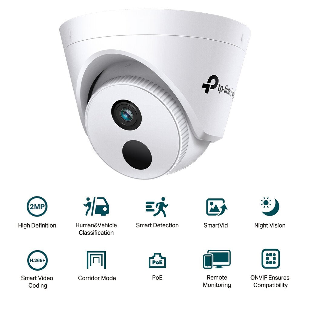 TP-LINK VIGI C420I 2MP IR Turret Network Camera กล้องวงจรปิด