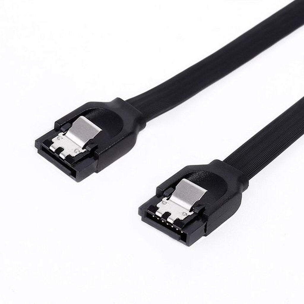 สาย SATA3.0 ขนาด 40 เซนติเมตร สีดำ รองรับความเร็ว 6 Gbps SATA2.0 SATA3.0