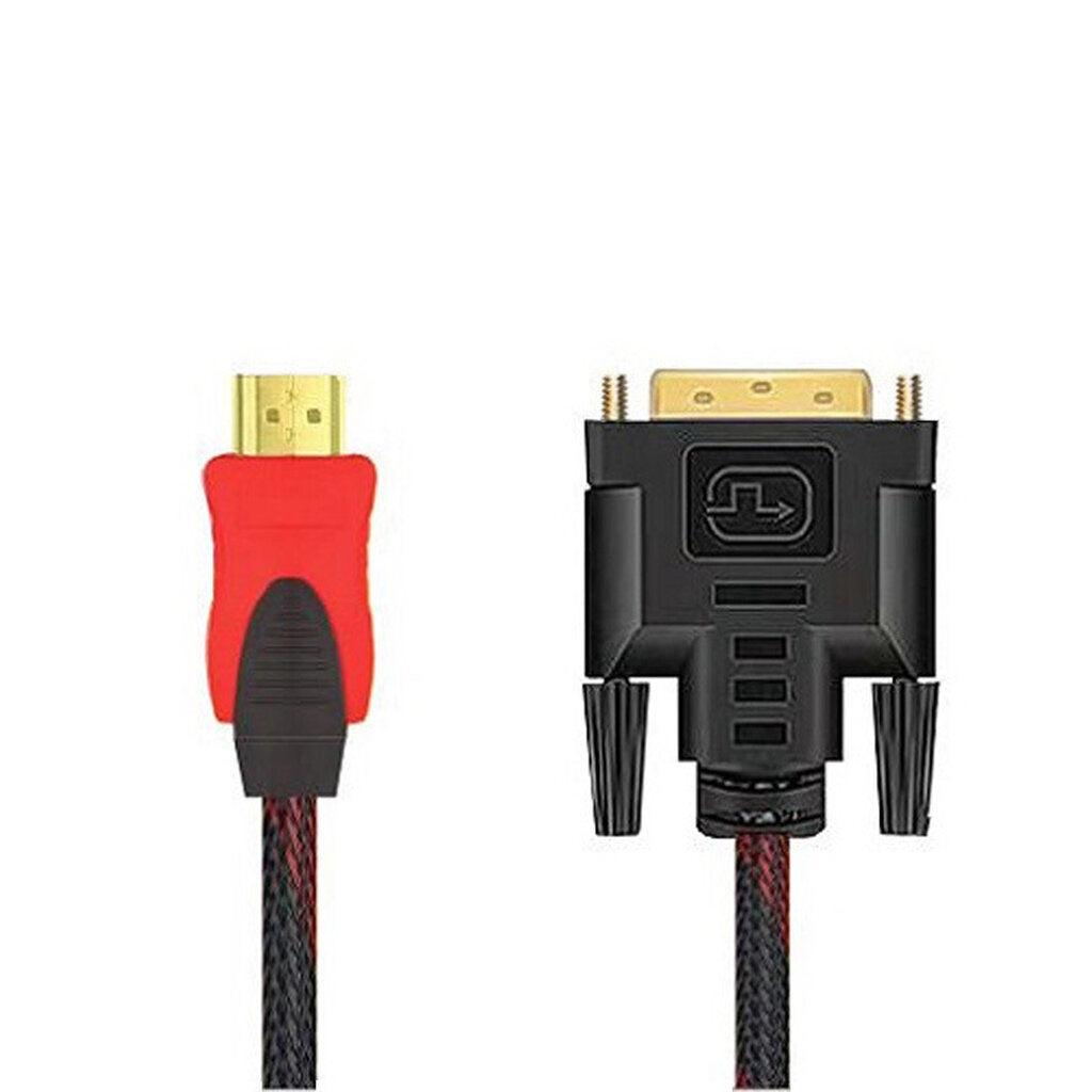 NAVA IT สายแปลง HDMI TO DVI สายถัก 3 เมตร แบบสองทิศทางDVI-D 24+1 รองรับ1080P