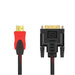 NAVA IT สายแปลง HDMI TO DVI สายถัก 3 เมตร แบบสองทิศทางDVI-D 24+1 รองรับ1080P