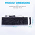 OKER K628 BLACK WARRIOR BACKLIT GAMING KEYBOARD