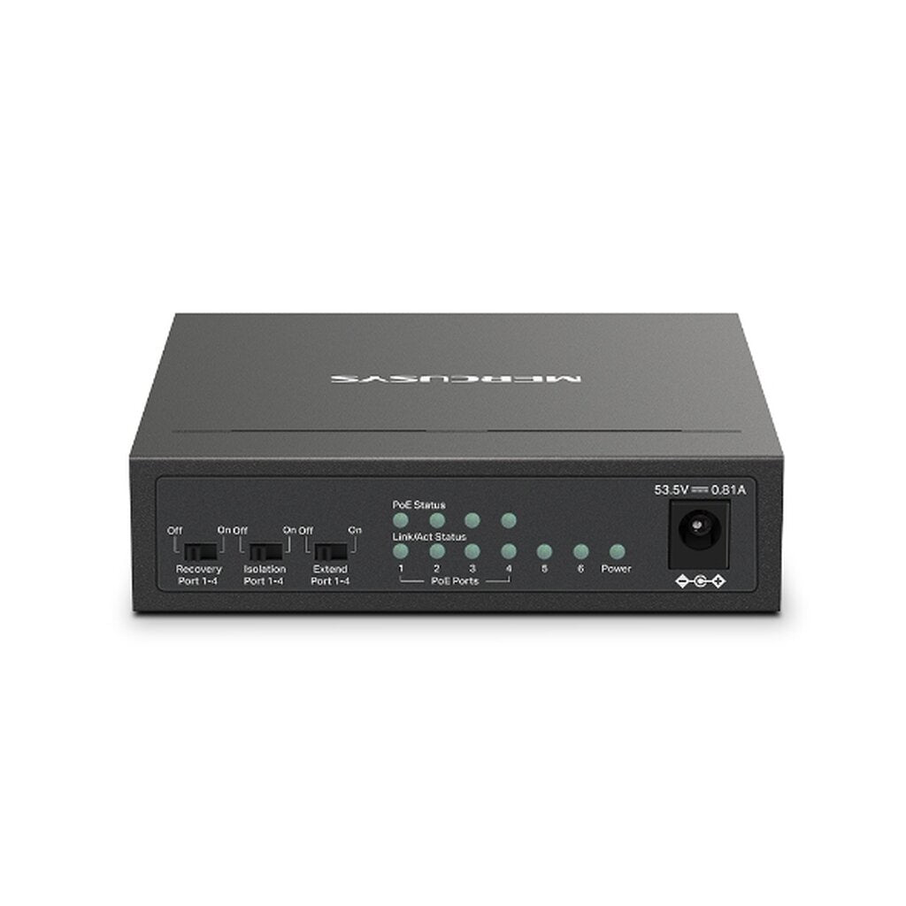 MERCUSYS MS106LP 6-PORT 10/100MBPS DESKTOP SWITCH WITH 4-PORT POE+ รับประกัน 3ปี