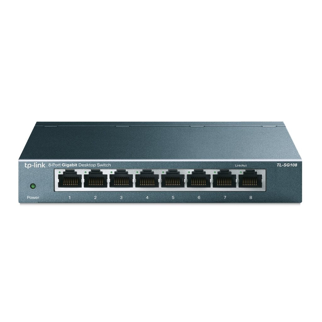 SWITCH HUB สวิตซ์ฮับ TP-LINK 8 PORTS GIGABIT PORT TL-SG108 IN METAL CASING