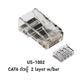 หัวแลน Link PLUG CAT6 RJ45 รุ่น US-1002 ตัวผู้ 2 layer w/bar แท้ศูนย์ (10 ชิ้น)