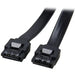 สาย SATA3.0 ขนาด 40 เซนติเมตร สีดำ รองรับความเร็ว 6 Gbps SATA2.0 SATA3.0