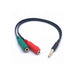 GLEX003 Cable Audio EX031 Microphone and Headphone Plugs To 3.5mm