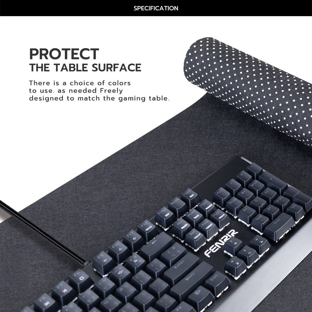 MOUSE PAD GAMING NUBWO NP052 BLACK ขนาด 800X400มม. หนา 4มม(717)