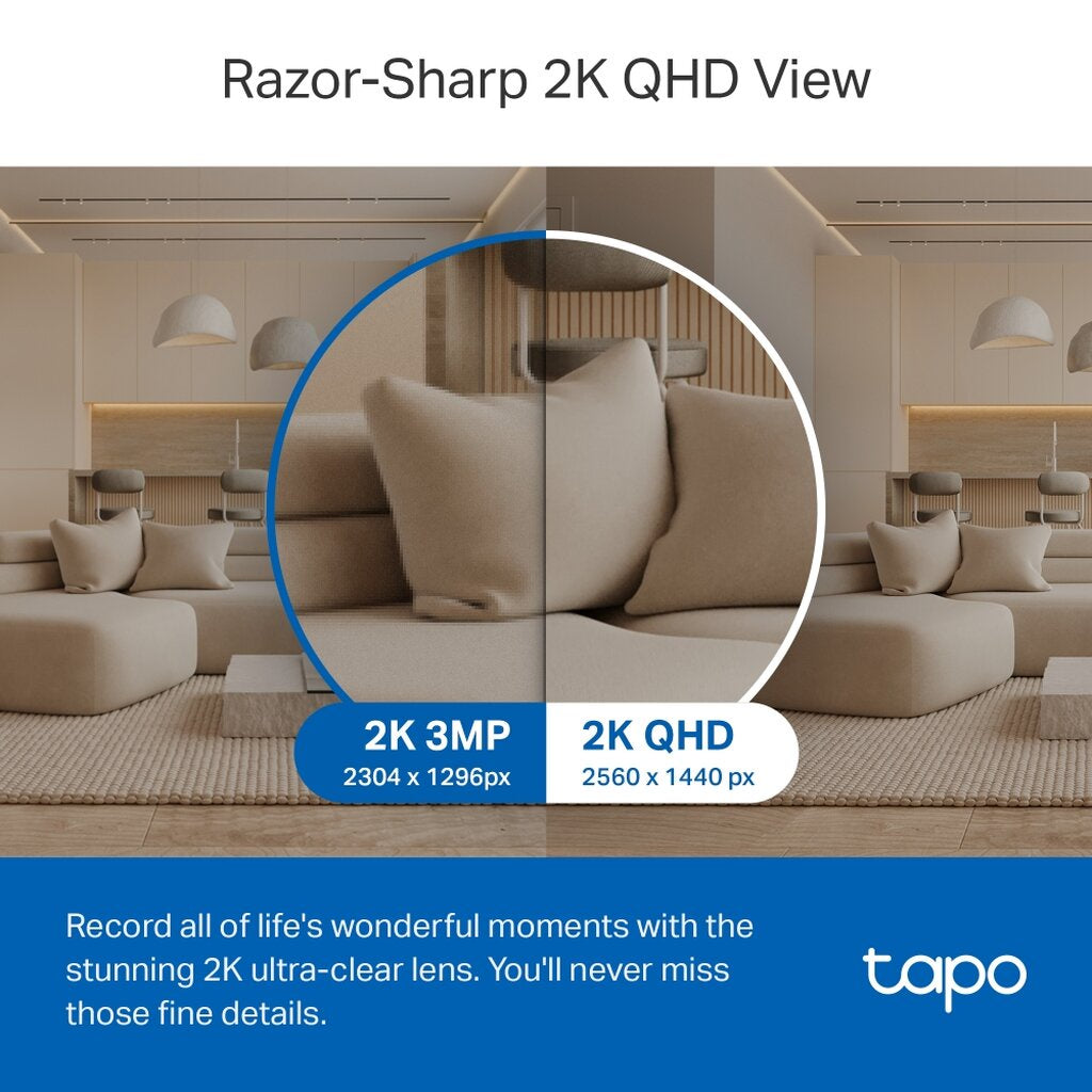 TAPO C220 2K+ QHD 4MP Ai Home Security WiFi Camera กล้องวงจรปิด รับประกัน 2 ปี
