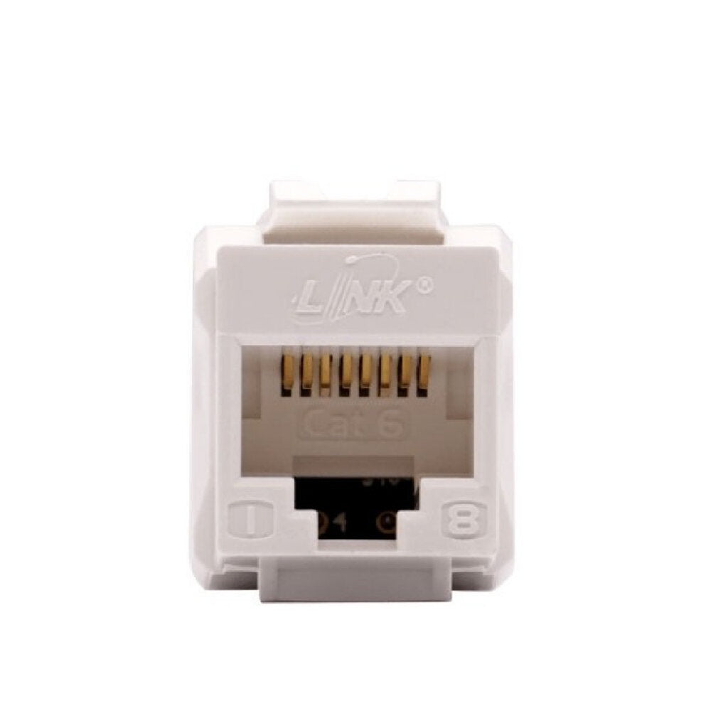 LINK US-1006A : CAT 6 RJ45 Slim White JACK Color Changeable