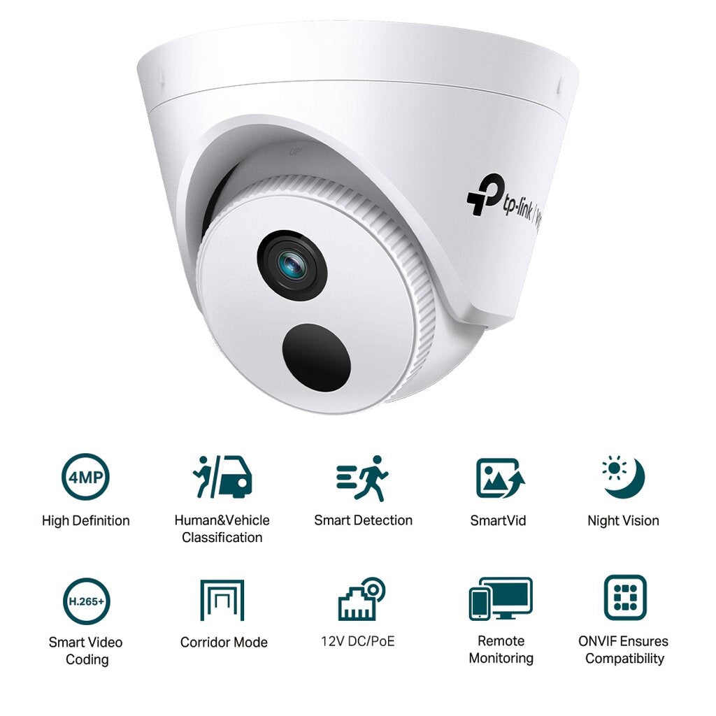 TP-LINK VIGI C440I 4MP IR Turret Network Camera กล้องวงจรปิด
