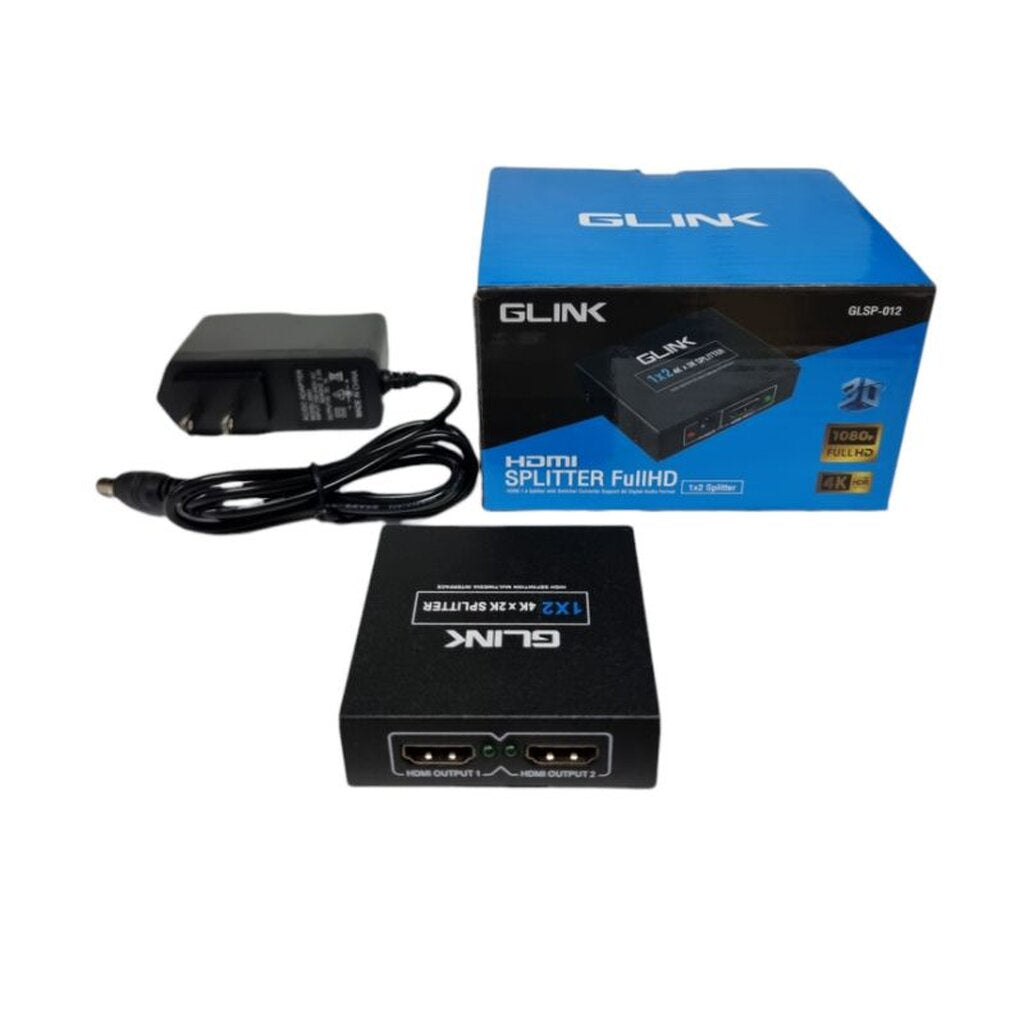 (950) GLINK GLSP-012 4K HDMI SPLITTER GLINK 1:2 PORT 4K FULLHD 1080P รับประกัน 1ปี