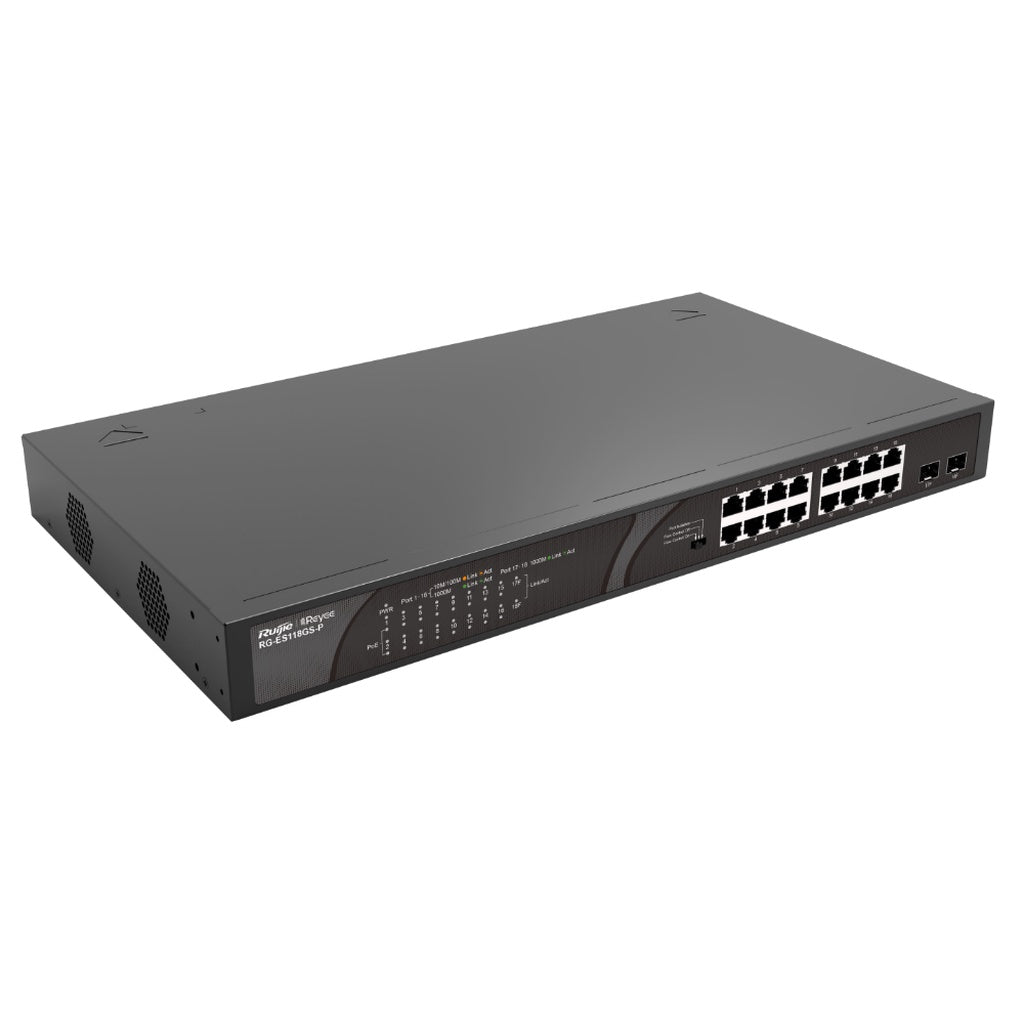 RUIJIE (RG-ES118GS-P) 18-port 10/100/1000Mbps Unmanaged PoE Switch