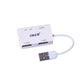 OKER C-1505 WHITE USB CARD R/W TWO IN ONE CARD READER+HUB รับประกัน 1ปี