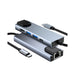 (707)  HUB USB TYPE-C TO HDTV 5 in 1 High Speed 1000Mbps 4K