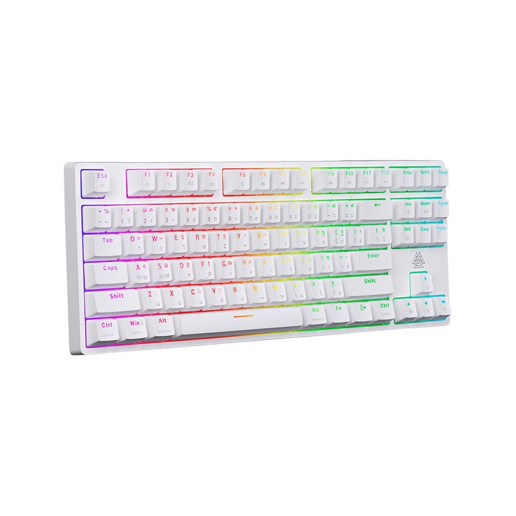 EGA TYPE CMK2 BLUE SWITCH (WHITE) GAMING KEYBOARD TKL 80% รับประกัน 2ปี