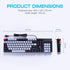 OKER K458 GREY/BLACK MIXED BACKLIT GAMING KEYBORAD