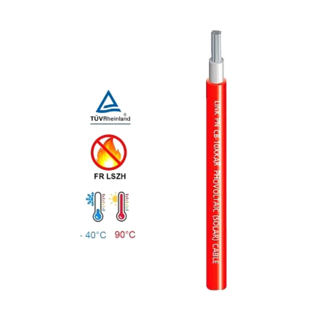 LINK CB-1040AR-1 RED PV Solar Cable 4 mm2 Red 100 M./ Easy Box