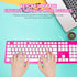 OKER KB-518 PINK KEYBOARD USB WIRED MULTIMEDIA KEYBOARD