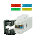 LINK US-1006A CAT 6 RJ45 CAT6 RJ45 SIIM WHITE JACK COLOR CHAHGEABLE ตัวเมีย