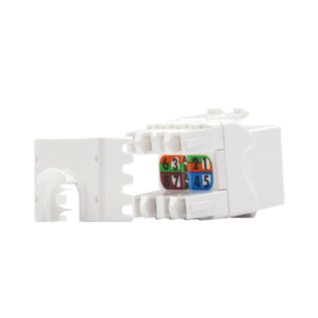 Link US-1005SC1 CAT 5E RJ45 Colorful Modular Jack, Slim White Color เต้ารับสายแลน