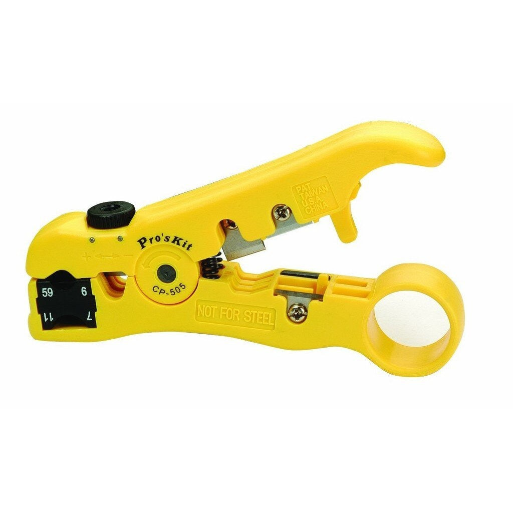 LINK UC-8145 คีมปอกสาย รองรับ RG59/RG6/RG11 STRIPPING TOOL (เหมาะสำหรับระบบทีวี/กล้องวงจรปิด)