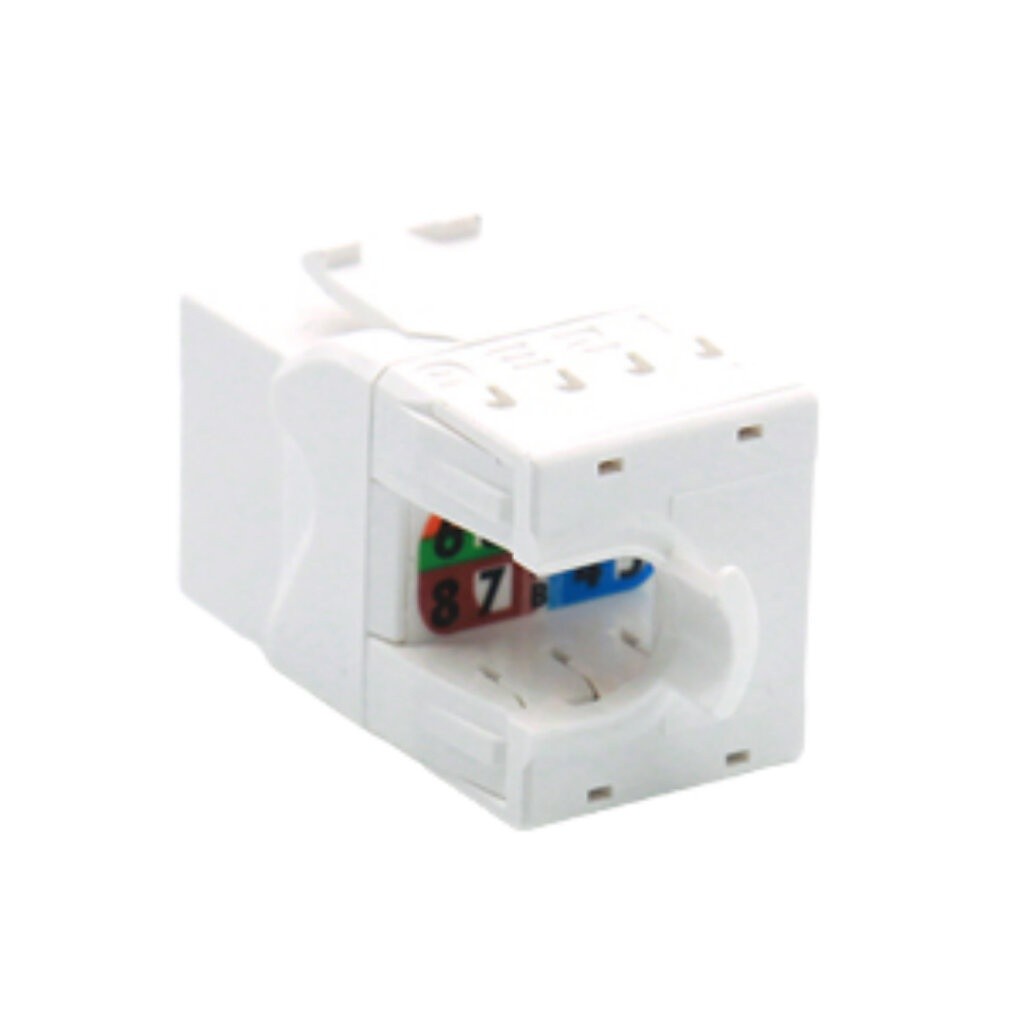 Link US-1005SC1 CAT 5E RJ45 Colorful Modular Jack, Slim White Color เต้ารับสายแลน