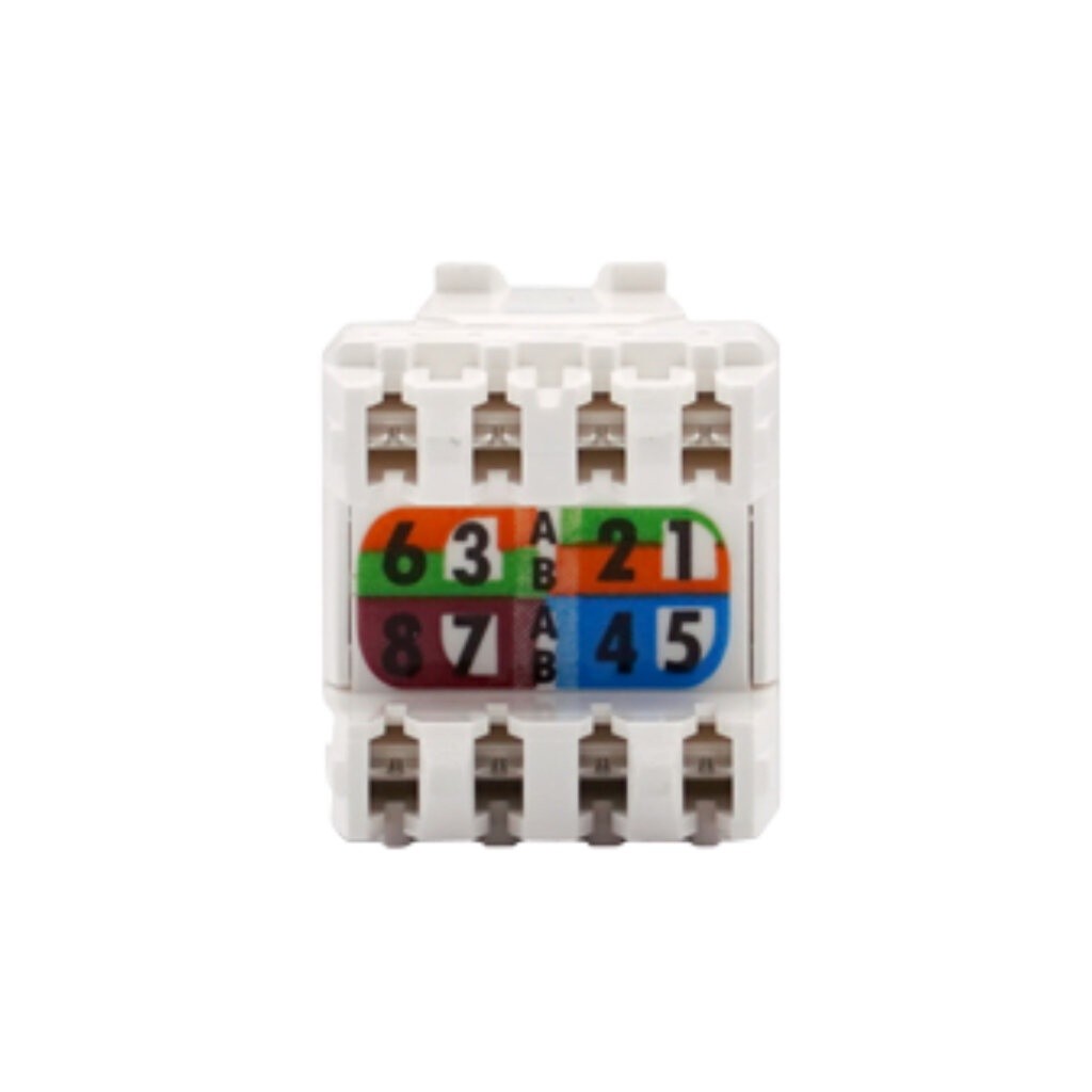 Link US-1005SC1 CAT 5E RJ45 Colorful Modular Jack, Slim White Color เต้ารับสายแลน