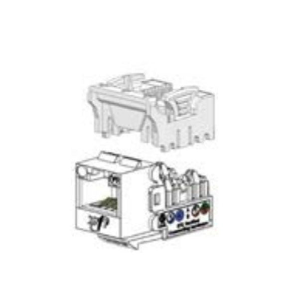 Link US-1026A CAT6A UTP Super-S Series RJ45 Modular Jack Unshield, Free Direction (1 ชิ้น)