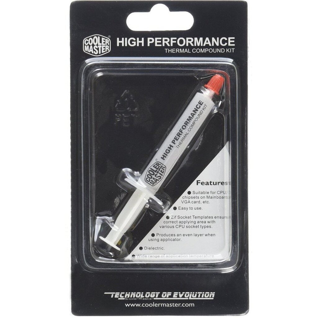 COOLER MASTER SILICONE ซิลิโคน HTK-002-U1 THERMAL PASTE HIGH PERFORMANCE