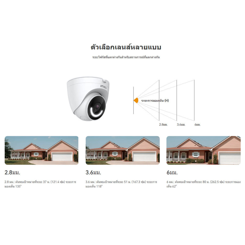 IMOU TURRET SMART SECURITY CAMERA WITH LIGHT AND SIREN ALARM กล้องวงจรปิดภายนอก