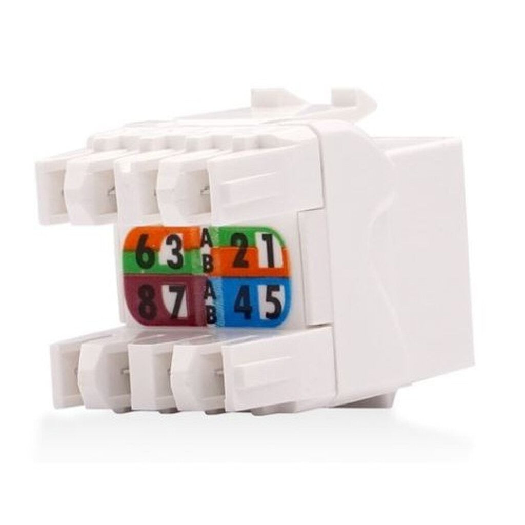 LINK US-1006SL CAT6 RJ45 SIIM WHITE JACK COLOR CHAHGEABLE ตัวเมีย