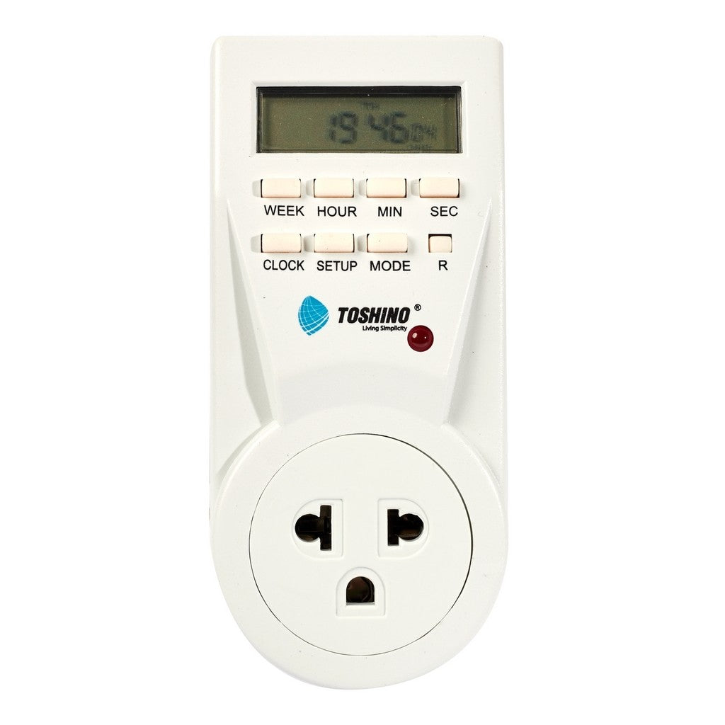 TOSHINO TS-EB1 plug ปลั๊กไฟ ตั้งเวลา ปลั๊กแปลง ไฟดิจิตอล ตั้งเปิด ตั้งปิดได้