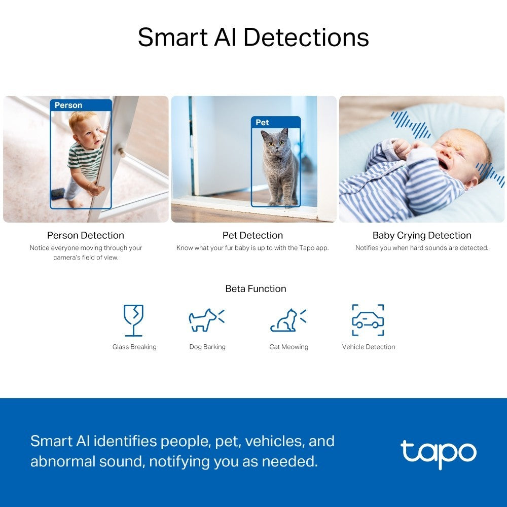 TP-LINK TAPO C230 3K 5MP PAN/TILT AI HOME SECURITY WIFI CAMERA กล้องวงจรปิดภายใน