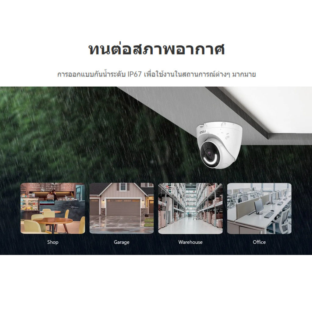 IMOU TURRET SMART SECURITY CAMERA WITH LIGHT AND SIREN ALARM กล้องวงจรปิดภายนอก