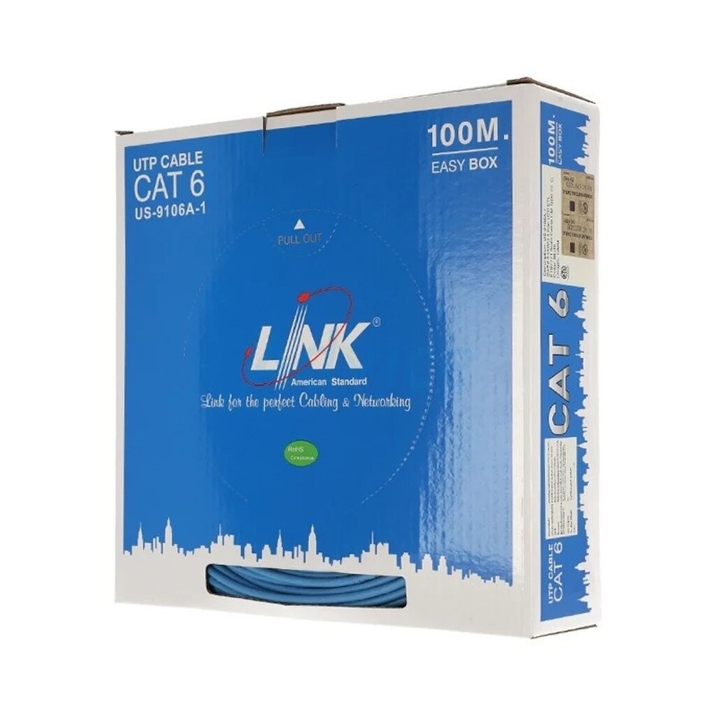 LINK US-9106A-1 CAT6 UTP CABLE (100M/BOX)