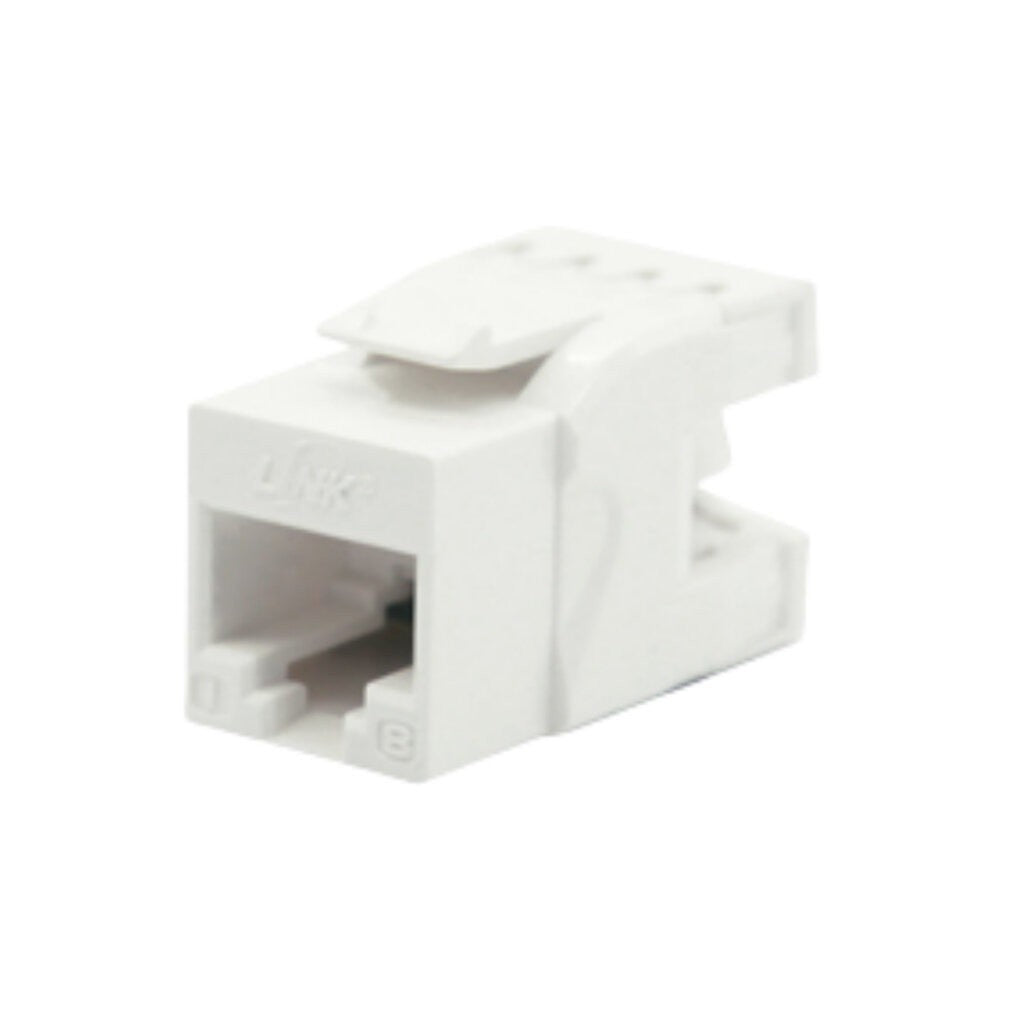 Link US-1005SC1 CAT 5E RJ45 Colorful Modular Jack, Slim White Color เต้ารับสายแลน