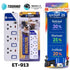 TOSHINO ET-913 5M ปลั๊กไฟ ปลั๊กพ่วง 3 ช่องสายไฟยาว 5 เมตร WARRANTY 3 YEAR