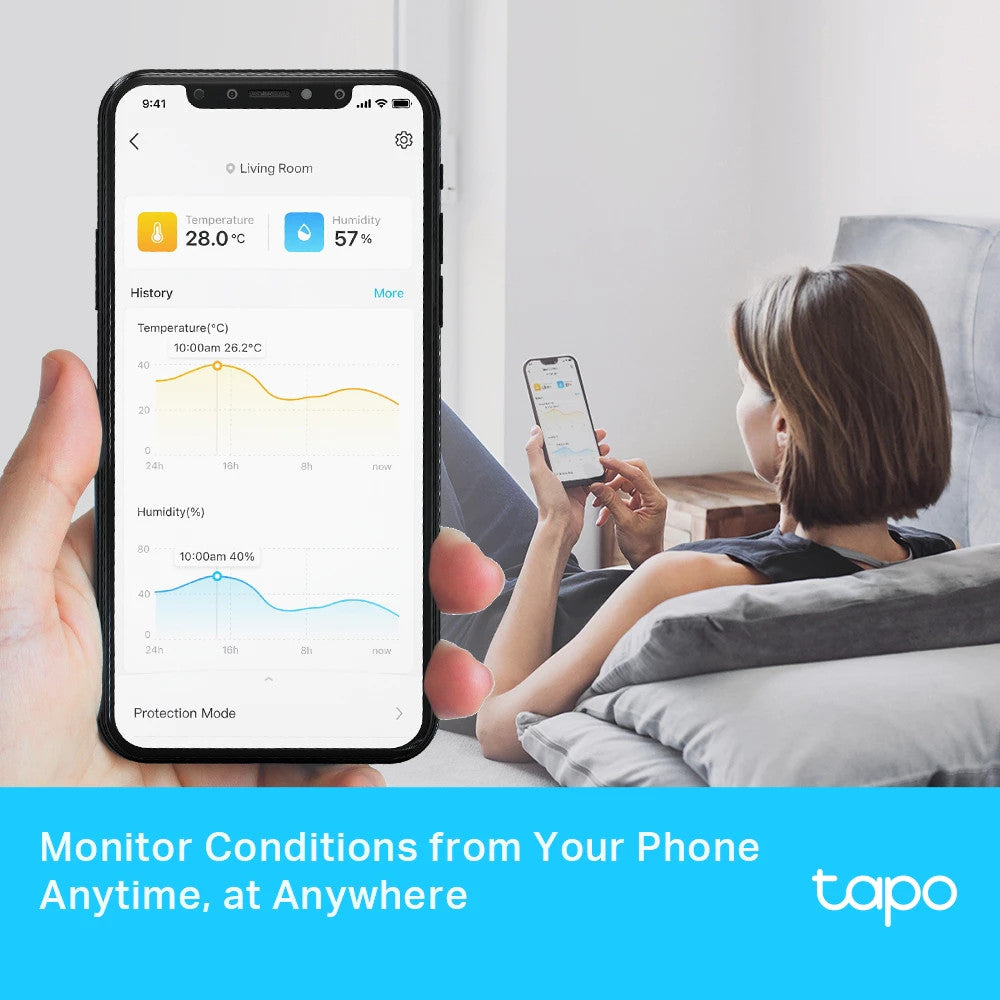 TAPO T315 Smart Temperature & Humidity Monitor ตรวจวัดอุณหภูมิและความชื้นด้วยความแม่นยำ ใช้งานร่วมกับ Tapo Hub